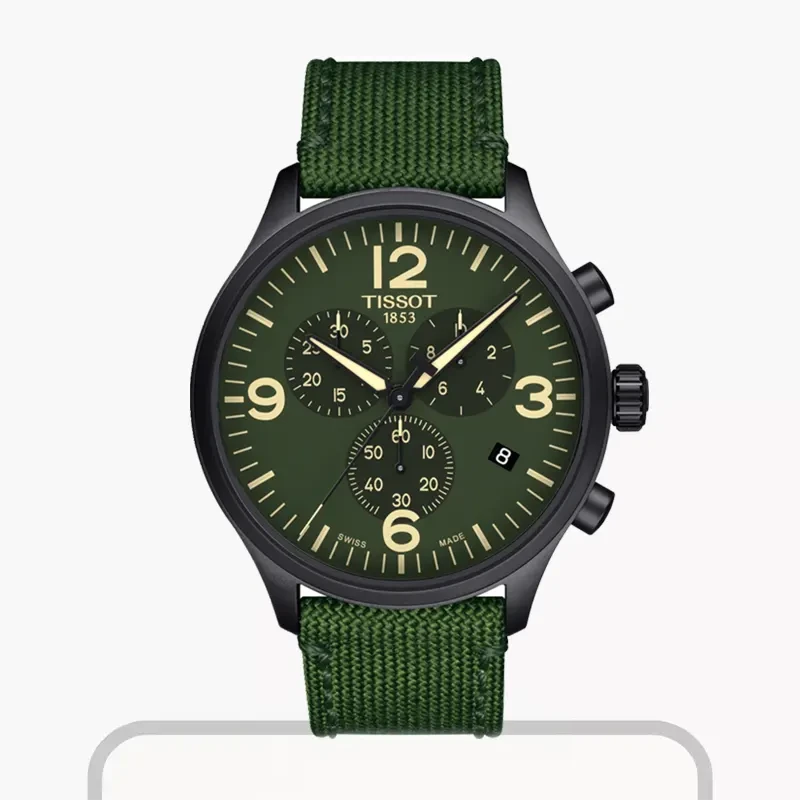 Tissot Chrono XL Quartz Green Men's Watch- T116.617.37.097.00